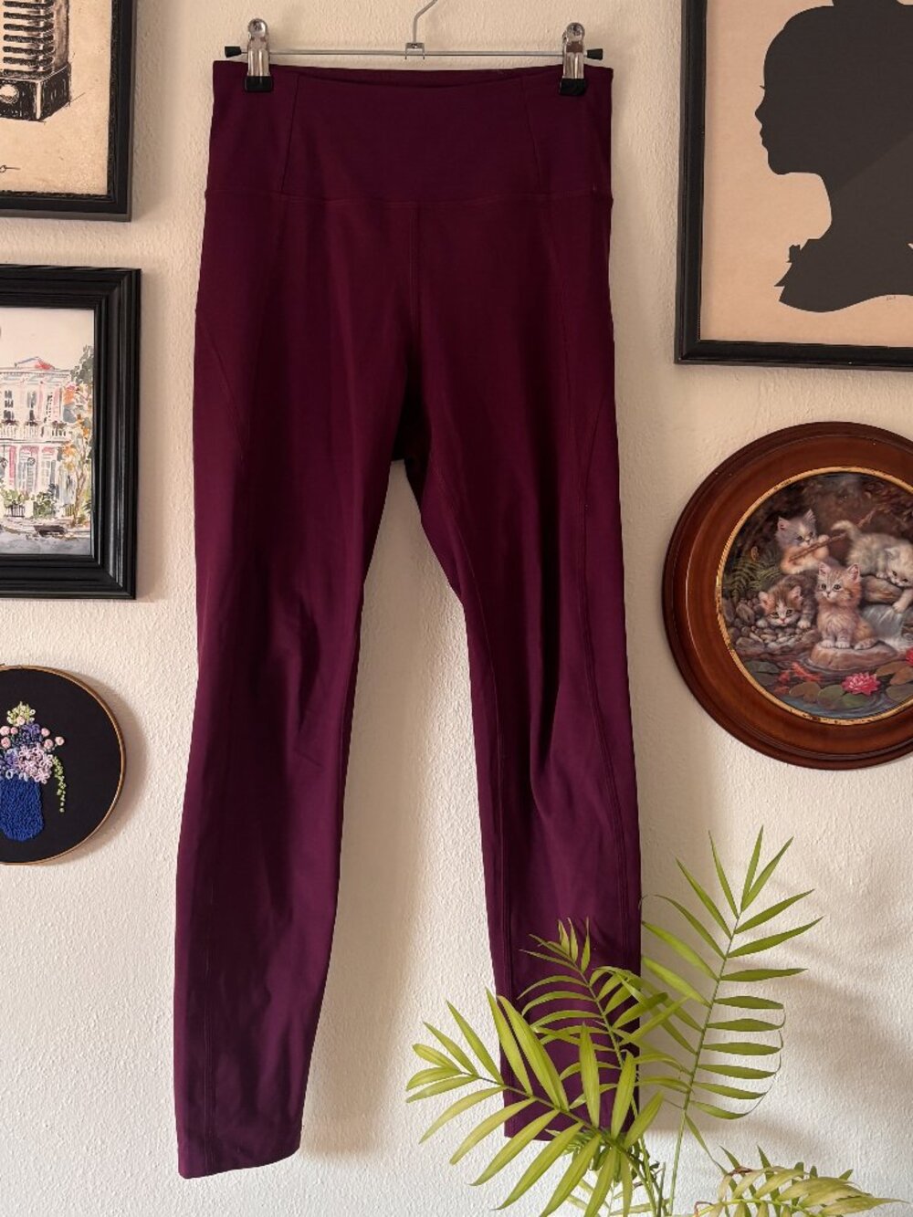 Plum Compressive High-Rise Legging